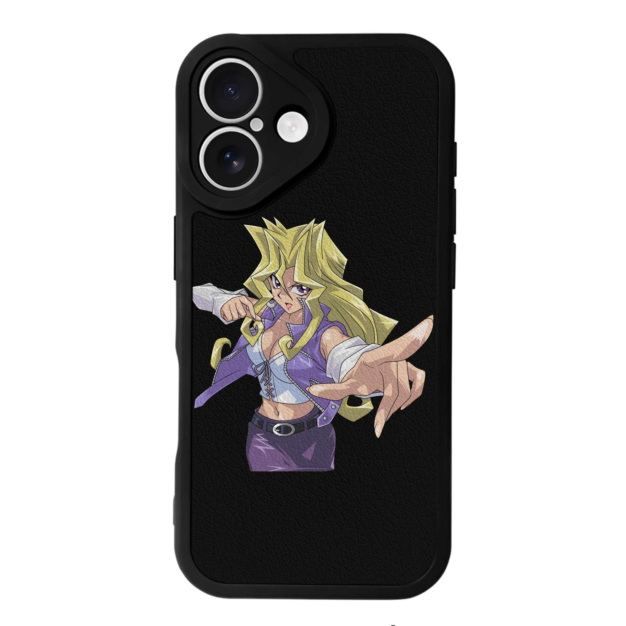 遊☆戯☆王 Yu-Gi-Oh! 【iPhone 16シリーズ対応】シリコンスマホケース（レザー調） 材質：シリコン